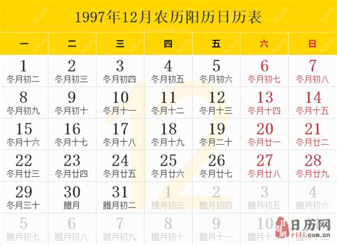 1997年3月15日|1997年日历表,1997年农历表（阴历阳历节日对照表）